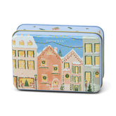 Candle, Tin w Christmas Village Scene - Gingerbread & Vanilla